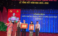 Trường tiểu học Lê Ngọc Hân đạt kiểm định chất lượng giáo dục