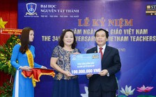 ĐH Nguyễn Tất Thành giúp người dân vùng lũ 300 triệu đồng