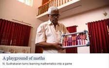 Ông cụ viết sách, dạy toán cho trẻ em bằng trò chơi