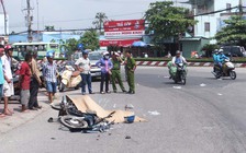 Cha chết, con trai nguy kịch sau khi va chạm với xe tải