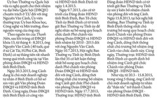 Sẽ sớm công bố kết luận thanh tra công tác tổ chức cán bộ tại Bình Định