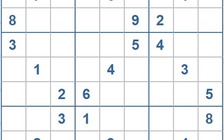 Mời các bạn thử sức với ô số Sudoku 3827 mức độ Khó