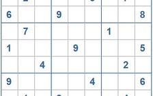 Mời các bạn thử sức với ô số Sudoku 3995 mức độ Khó