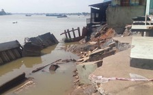 Bờ kè tiền tỉ trong thời gian bảo hành bị trôi xuống sông