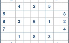 Mời các bạn thử sức với ô số Sudoku 4167 mức độ Khó