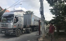 Xe tải, xe container chạy bát nháo trong khu dân cư