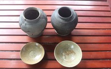 Phát hiện 4 đồ gốm cổ thời Lý - Trần