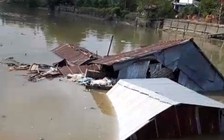 Kế Sách, Sóc Trăng: 3 căn nhà bị sạt lở xuống kênh