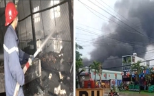 TP.HCM: Điều tra vụ cháy lớn kho hàng chứa vải, nệm, mút xốp ở Hóc Môn