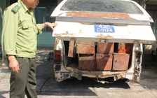 Xác minh nguồn gốc xe biển số xanh chở gỗ lậu