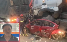 Container ‘nghiền nát’ ô tô con, 4 người thương vong: Do tài xế buồn ngủ