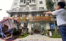 Vụ giàn điều hòa rơi ở chung cư Hà Nội: Đưa con đến lớp qua 'cửa tử thần'