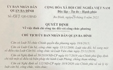 Tiêm vắc xin Covid-19 ‘thần tốc’ giá 1 triệu: Buộc thôi việc công chức phường vi phạm