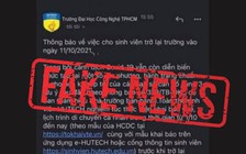 Vừa nới lỏng giãn cách, trường đại học phải bác tin giả 'sinh viên trở lại trường'