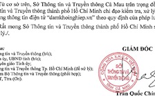 Cà Mau đề nghị TP.HCM xử lý trang TTĐT 'xuyên tạc, vu khống chủ tịch tỉnh'