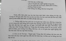 Cà Mau: Học sinh nghỉ học đến 29.3 để phòng chống dịch Covid-19
