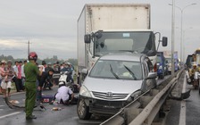 Tai nạn liên hoàn trên QL1A khiến cô gái tử vong, lưu thông ách tắc