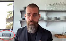CEO Twitter khoe khéo đồng hồ đo Bitcoin trong buổi điều trần