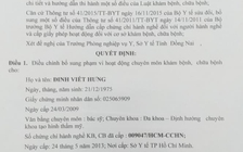 'Bóc mẽ' quyết định cấp phép phẫu thuật thẩm mỹ giả của bác sĩ Đinh Viết Hưng