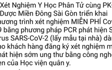 Quảng cáo xét nghiệm Covid-19 sai quy định bị phạt 25 triệu đồng