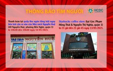 Thông báo khẩn: Tìm người đến Nhà sách Nguyễn Huệ, Starbucks coffee góc Phạm Hồng Thái - Nguyễn Thị Nghĩa, Q.1