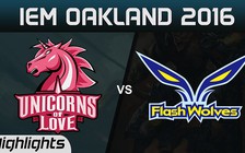 Video LMHT: Unicorns of Love bất ngờ đánh bại Flash Wolves lên ngôi vô địch IEM Oakland 2016