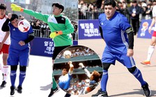 Maradona tái hiện 'Bàn tay của Chúa' trước lễ bốc thăm VCK World Cup U.20