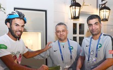 CĐV Ả Rập Saudi đạp xe 5.145km đã có mặt tại Moscow ngay trước lễ khai mạc World Cup