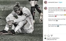 Sergio Ramos ‘thích’ bình luận tố cáo Real Madrid đối xử với công thần quá tệ