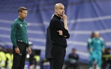 HLV Pep Guardiola thất thần khi Man City thua đau Real Madrid phút cuối
