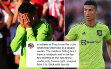 M.U tiếp tục khẳng định không bán Cristiano Ronaldo