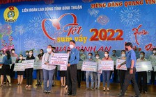 Bình Thuận: Trao quà tết cho 2.000 công nhân nghèo bị ảnh hưởng dịch Covid-19