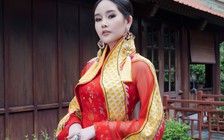 Hoa hậu Lê Âu Ngân Anh hóa người đẹp xưa