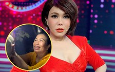 Việt Hương thích thú khi được mẹ Lê Dương Bảo Lâm tặng thùng trái cây