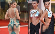 Khách mời vô danh ăn mặc lộ liễu, phản cảm trên thảm đỏ Venice