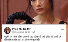 Nữ diễn viên bị 'ném đá' vì 'cảm ơn cô Vy để dân số thế giới chết bớt'