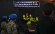 Trọng thể lễ tang trung tá hy sinh khi gìn giữ hòa bình ở Trung Phi