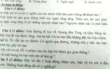 Đề thi cẩu thả khiến học sinh... 'bó tay'