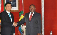 Chủ tịch nước Trương Tấn Sang hội đàm với Tổng thống Mozambique