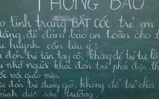 Xuất hiện tình trạng bắt cóc trẻ em tại Nghệ An