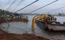 Nạo vét sông gây sạt lở bờ kè