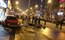 Ô tô gây tai nạn liên hoàn, ít nhất 6 người bị thương