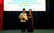 Khen thưởng đoàn học sinh dự hội thi khoa học tại Mỹ