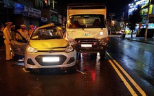 Tài xế taxi tử vong tại chỗ sau cú va chạm với xe tải