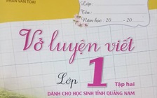 Vở luyện viết dành cho học sinh tỉnh Quảng Nam là chủ trương của Bộ GD-ĐT?