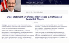 Chủ tịch Ủy ban Đối ngoại Hạ viện Mỹ Eliot L.Engel: Tôi ủng hộ Việt Nam