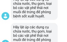 Gửi thông điệp phòng chống sốt xuất huyết qua điện thoại