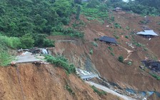 Sạt lở đất vùi lấp nhiều diện tích cây trồng