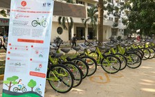 Xe đạp công cộng sắp chạy trên đường phố