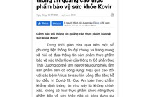 Bộ Y tế yêu cầu kiểm tra hoạt động nghiên cứu sản phẩm Kovir điều trị Covid-19